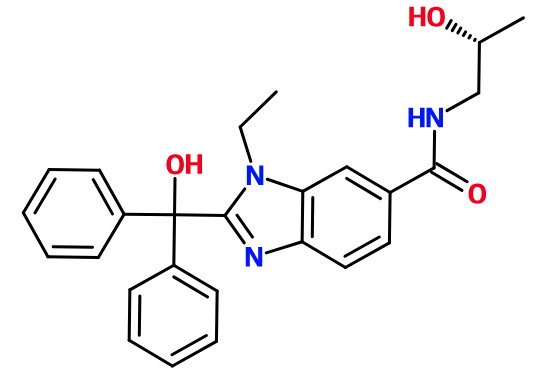 (image for) MC085367 3-Ethyl-2-(hydroxy-diphenyl-methyl)-3H-benzoimidazole-5-carboxylic acid (2-hydroxy-propyl)-amide